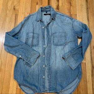 J Brand denim long sleeve shirt like new -M